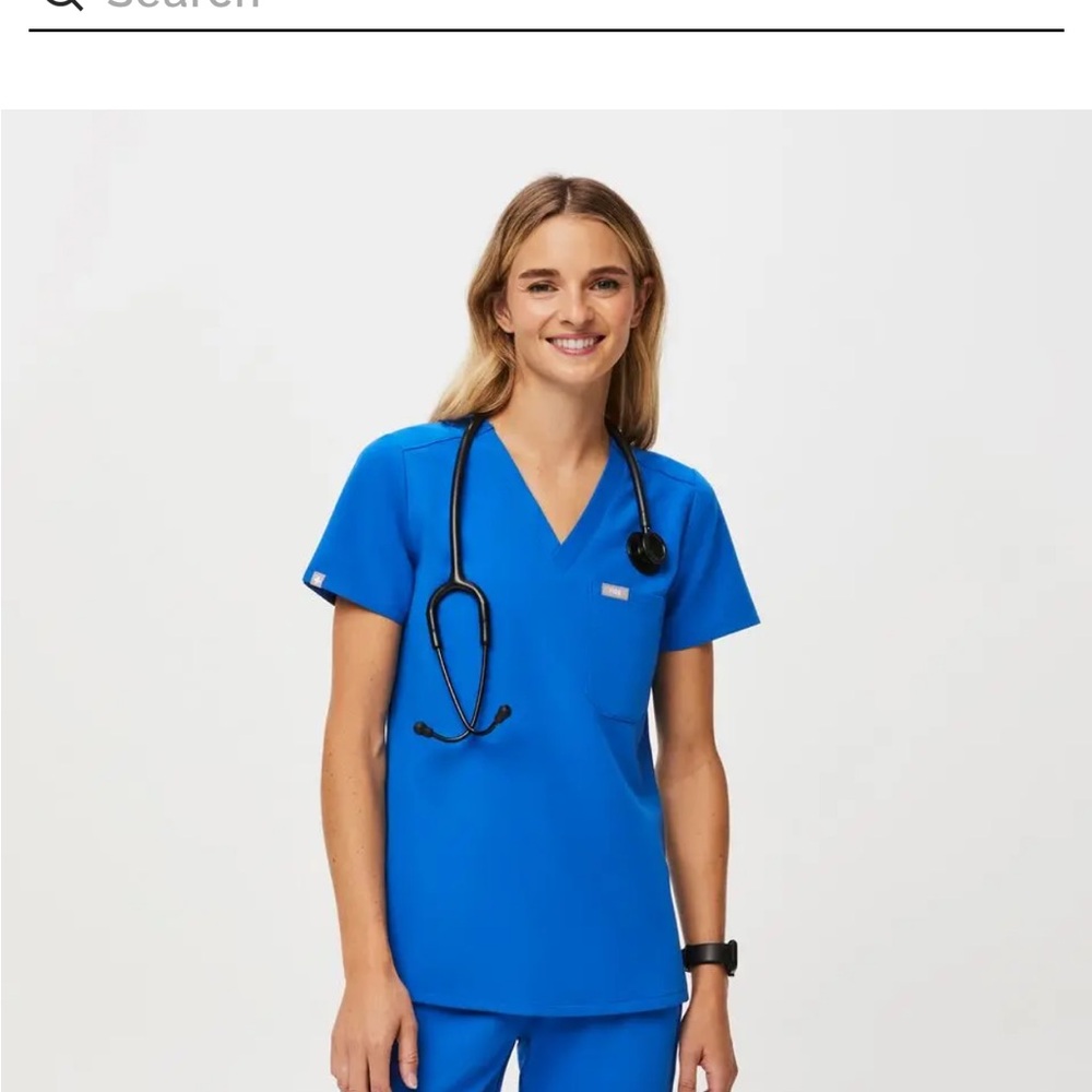 Figs Blue Scrub Set